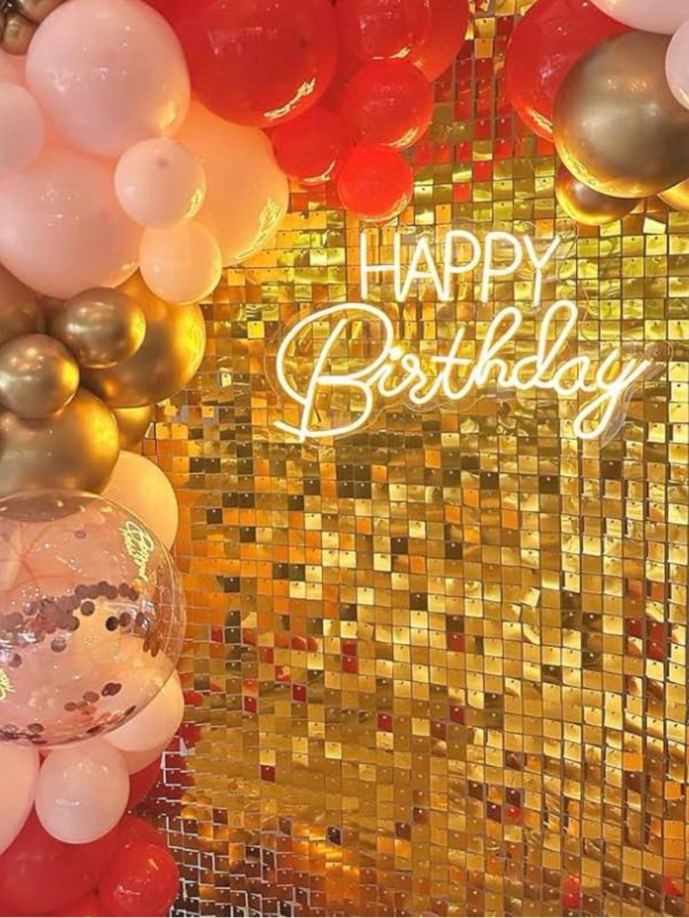Gold Sequin Backdrop 18 panels